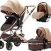 Merkloos Luxe 3-in-1 Kinderwagen - Wandelwagen - Autostoeltje - Buggy - Inklapbaar - Khaki/Bruin - 0-36 Maanden -Kinderwagen- En Accessoirewinkel 1200x1084 6