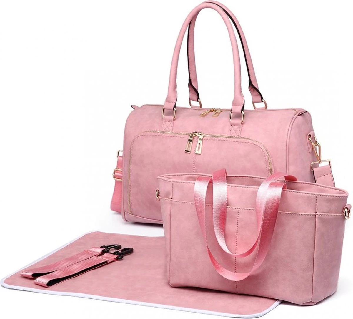 Miss Lulu Luier- En Verzorgingstas – Luiertas Set – Afneembare Draagtas - Duurzaam En Stijlvol – Roze - Premium Kwaliteit - Grote Capaciteit - Unisex/Jongens/Meisjes (LT6638 PK) 3 Miss Lulu Luier- En Verzorgingstas – Luiertas Set – Afneembare Draagtas - Duurzaam En Stijlvol – Roze - Premium Kwaliteit - Grote Capaciteit - Unisex/Jongens/Meisjes (LT6638 PK)