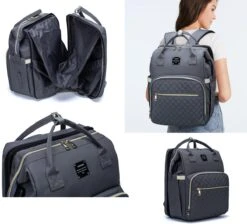 Luiertas - Multifuctioneel Luiertas 3 In 1 - Met Babybedje - Met Verschoningsmatje - Grijs - Met Usb - Met Verdikt Matras -Kinderwagen- En Accessoirewinkel 1200x1090 5