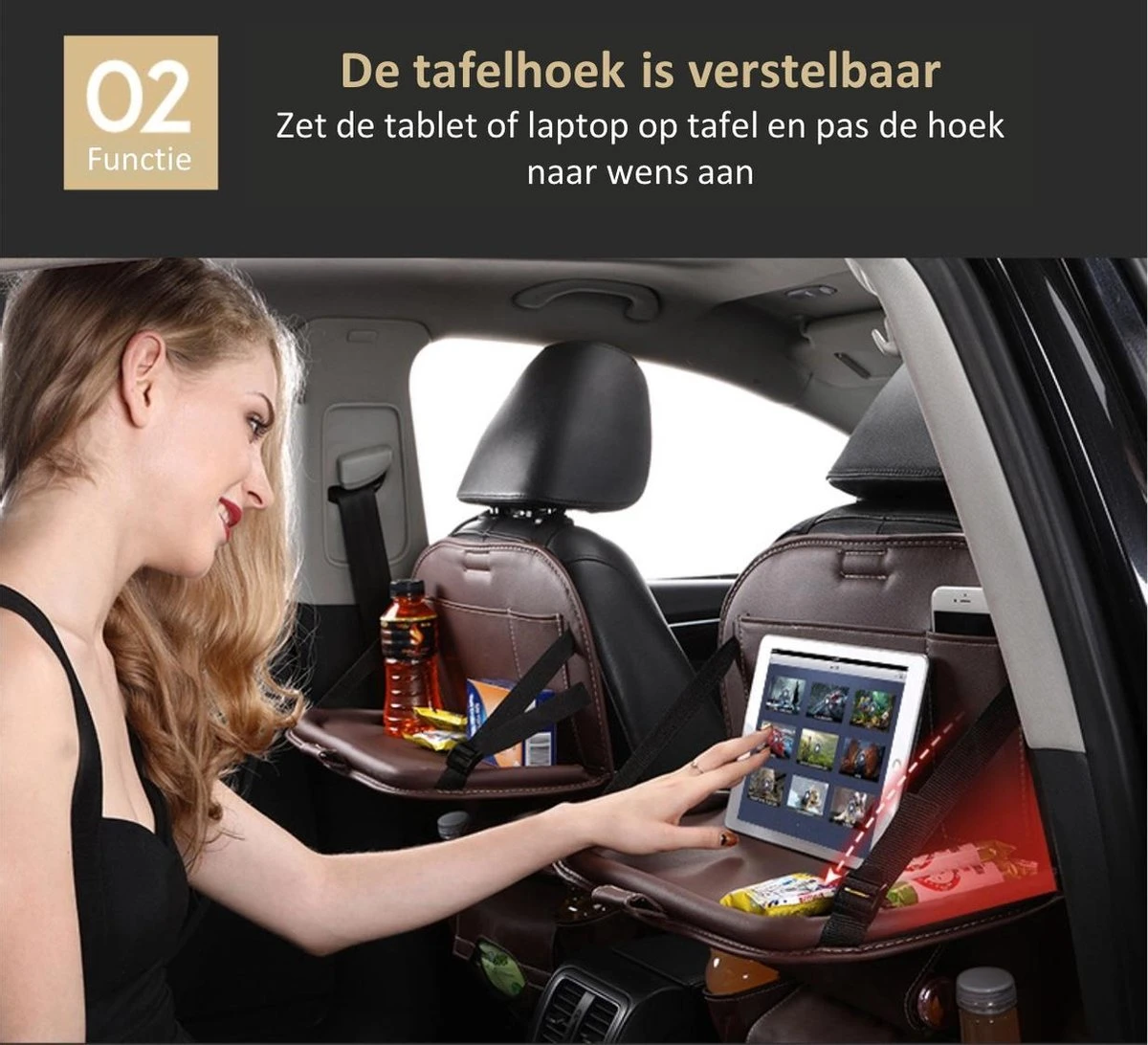 Merkloos Autostoel Organizer - Met Uitklapbare Laptophouder - Auto Organizer Met Tablet Houder - Auto Ipadhouder Voor Kinderen - Auto Organizer Met Uitklapbaar Tafel - Tray - Fleshouder - Tissuehouder - Car Organizer - Car Seat Organizer - Luxe Mat Zwart 5 Merkloos Autostoel Organizer - Met Uitklapbare Laptophouder - Auto Organizer Met Tablet Houder - Auto Ipadhouder Voor Kinderen - Auto Organizer Met Uitklapbaar Tafel - Tray - Fleshouder - Tissuehouder - Car Organizer - Car Seat Organizer - Luxe Mat Zwart - Afbeelding 3