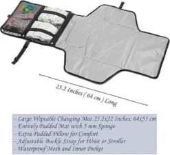 LOUZIR Baby Onderweg Verschonen -Verschoningsmatje Opvouwbaar Waterdicht Luiertas – Donker Blauw 14 LOUZIR Baby Onderweg Verschonen -Verschoningsmatje Opvouwbaar Waterdicht Luiertas – Donker Blauw -Kinderwagen- En Accessoirewinkel 1200x1092 8