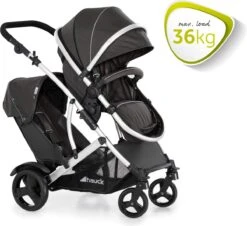 BERKATMARKT - Hauck Duett 2 Dubbele Kinderwagens Voor Baby's En Kinderen, Omkeerbare Zitting, In Hoogte Verstelbaar, Zonwering, Regenbescherming, Opvouwbaar, Tot 36 Kg, Zwarte Woud -Kinderwagen- En Accessoirewinkel 1200x1099 8