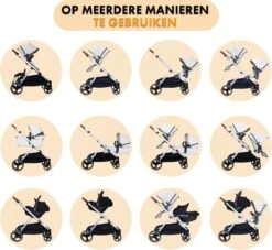 Deryan Evy Kinderwagen - Duo Kinderwagen - Uitbreidbaar - Inclusief Reiswieg - Creme 21 Deryan Evy Kinderwagen - Duo Kinderwagen - Uitbreidbaar - Inclusief Reiswieg - Creme -Kinderwagen- En Accessoirewinkel 1200x1105 10