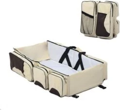 Merkloos Decopatent® Baby Bed - Luiertas - Reisbedje Voor Baby’s En Kleuters - Opvouwbare Reiswieg - Reisbed Met Matras - Reistas - Creme -Kinderwagen- En Accessoirewinkel 1200x1106 8