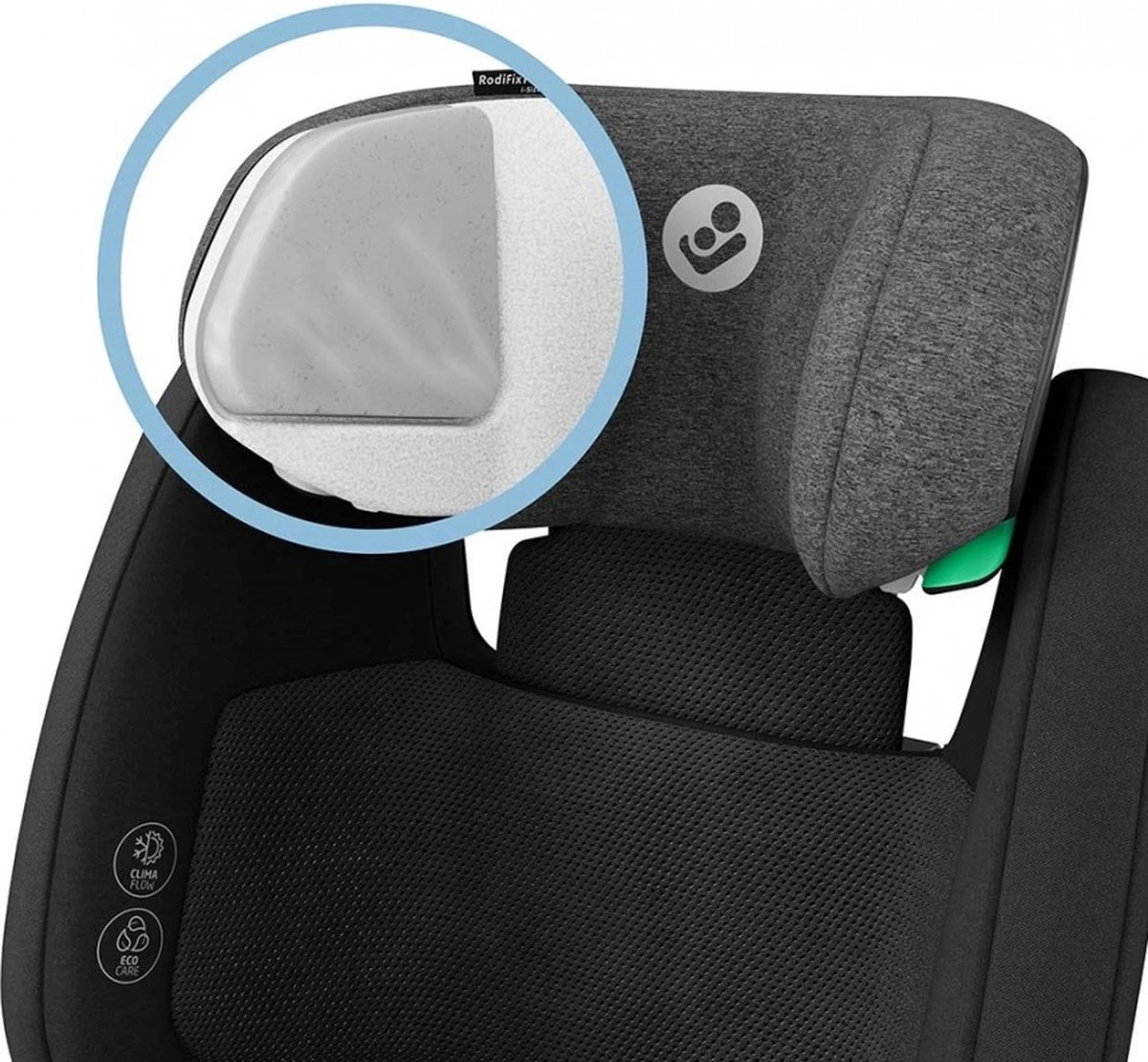 Maxi-Cosi RodiFix Pro I-Size Autostoel - Authentic Black - Vanaf Ca. 3,5 Jaar Tot 12 Jaar 5 Maxi-Cosi RodiFix Pro I-Size Autostoel - Authentic Black - Vanaf Ca. 3,5 Jaar Tot 12 Jaar - Afbeelding 3