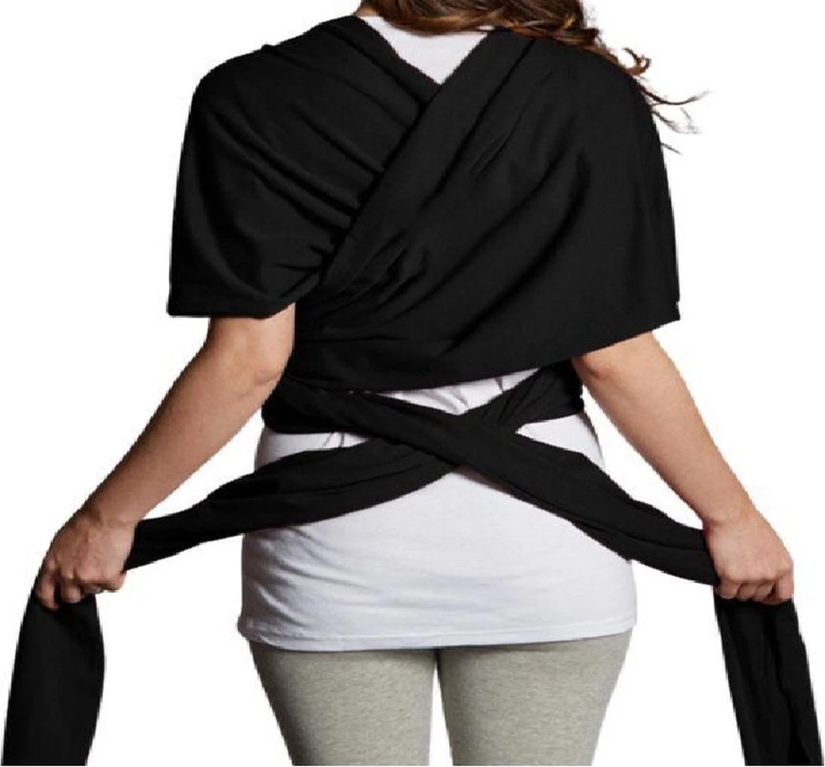 Merkloos Baby Draagdoek - Babywrap - Baby Carrier - Babydrager - Buikdrager Baby – Baby Draagzak - Baby Sling | Ergonomisch | Met Tasje | Zwart 5 Merkloos Baby Draagdoek - Babywrap - Baby Carrier - Babydrager - Buikdrager Baby – Baby Draagzak - Baby Sling | Ergonomisch | Met Tasje | Zwart - Afbeelding 3