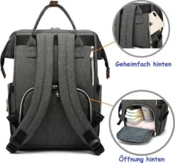 Luiertas (rugzak) Zwart -Kinderwagen- En Accessoirewinkel 1200x1118 6