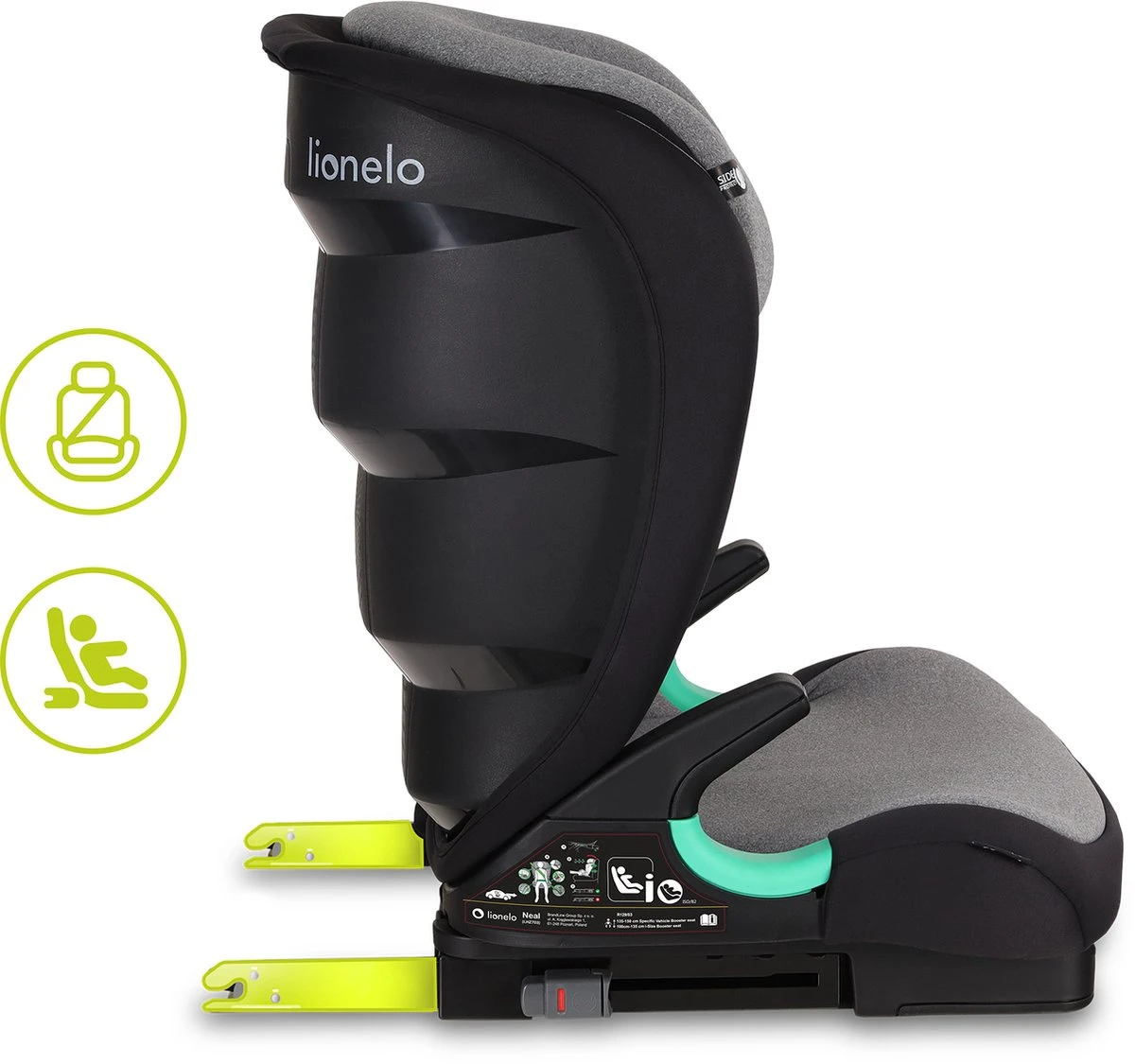 Lionelo Neal - Premium Autostoel - Hoofdsteunverstelling - Ventilatiesysteem - ISOFIX Tot 12 Jaar 20 Lionelo Neal - Premium Autostoel - Hoofdsteunverstelling - Ventilatiesysteem - ISOFIX Tot 12 Jaar - Afbeelding 18