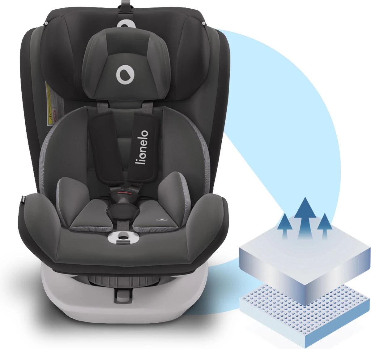 Lionelo Bastiaan - Autostoel - Roteerbaar - 0-36kg - 360° Draaibaar 14 Lionelo Bastiaan - Autostoel - Roteerbaar - 0-36kg - 360° Draaibaar - Afbeelding 12