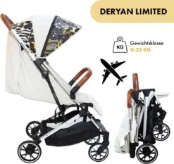 Deryan Luxe Rolo Luxe Lichtgewicht Buggy - Zoo Creme -Kinderwagen- En Accessoirewinkel 1200x1131 2
