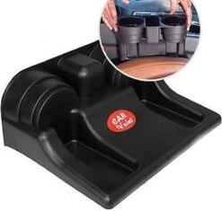 Merkloos Decopatent® Autostoel Organizer - Voor Tussen Auto Stoel / Console - Bekerhouder & Telefoonhouder - Opbergvakken - Auto Organiser -Kinderwagen- En Accessoirewinkel 1200x1142 3