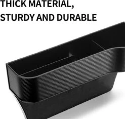 Autostoel Organizer Bijrijder Met Bekerhouder | Auto Opbergdoos Met Bekerhouder | Auto Organizer | Gap Filler Autostoel | Auto Gap Vuller | Organizer In Carbon Fiber Look | Auto Accessoires | Opbergen Auto Accessoires | -Kinderwagen- En Accessoirewinkel 1200x1142 4