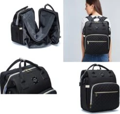 Luiertas - Multifuctioneel Luiertas 3 In 1 - Met Babybedje - Met Verschoningsmatje - Zwart - Met Usb - Met Verdikt Matras 19 Luiertas - Multifuctioneel Luiertas 3 In 1 - Met Babybedje - Met Verschoningsmatje - Zwart - Met Usb - Met Verdikt Matras -Kinderwagen- En Accessoirewinkel 1200x1143 1