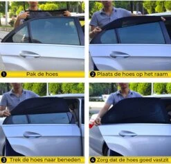 MostEssential Premium Zonnescherm Auto Baby – Zonnescherm Auto Zijruit - Zonwering Auto Voor Baby En Kind – UV Protectie - Zonder Zuignappen - Inclusief Luxe Opbergtas -Kinderwagen- En Accessoirewinkel 1200x1147 4