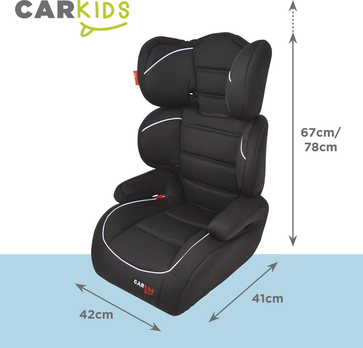Carkids Verstelbaar Kinderautostoeltje Zwart En Wit | Kinderautostoel Groep 2-3 | Kinderen Van 3,5-12 Jaar | 15-36 Kg 5 Carkids Verstelbaar Kinderautostoeltje Zwart En Wit | Kinderautostoel Groep 2-3 | Kinderen Van 3,5-12 Jaar | 15-36 Kg - Afbeelding 3