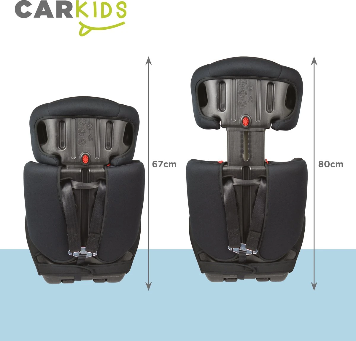 Carkids Verstelbaar Kinderautostoeltje Zwart En Rood | Kinderautostoel Groep 1-2-3 | Kinderen Van 9 Maanden-12 Jaar | 9-36 Kg 6 Carkids Verstelbaar Kinderautostoeltje Zwart En Rood | Kinderautostoel Groep 1-2-3 | Kinderen Van 9 Maanden-12 Jaar | 9-36 Kg - Afbeelding 4