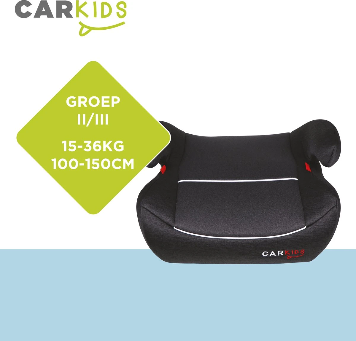 Carkids Auto Zitverhoger Grijs | Autostoeltje Groep 2-3 | Kinderen Van 3,5-12 Jaar | 15-36 Kg 6 Carkids Auto Zitverhoger Grijs | Autostoeltje Groep 2-3 | Kinderen Van 3,5-12 Jaar | 15-36 Kg - Afbeelding 4