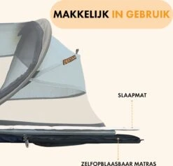 Deryan Baby Luxe Campingbedje – Inclusief Zelfopblaasbare Matras - Blue -Kinderwagen- En Accessoirewinkel 1200x1151 13