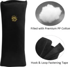 Gordelbeschermer Zwart Auto - Gordelkussen Kind - Slaapkussen - Nekkussen Kind Auto - Autogordel Kussen - Autogordel Beschermer - Auto Accessoires - Auto Accessories Interieur - 2 Stuks -Kinderwagen- En Accessoirewinkel 1200x1151 3