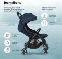 Hamilton By Yoop One Prime X1 Buggy - Premium Stroller Met One Hand Folding Technologie - Blauw - Lichte, Verstelbare En Wendbare Kinderwagen Met Vele Gemakken -Kinderwagen- En Accessoirewinkel 1200x1153 6