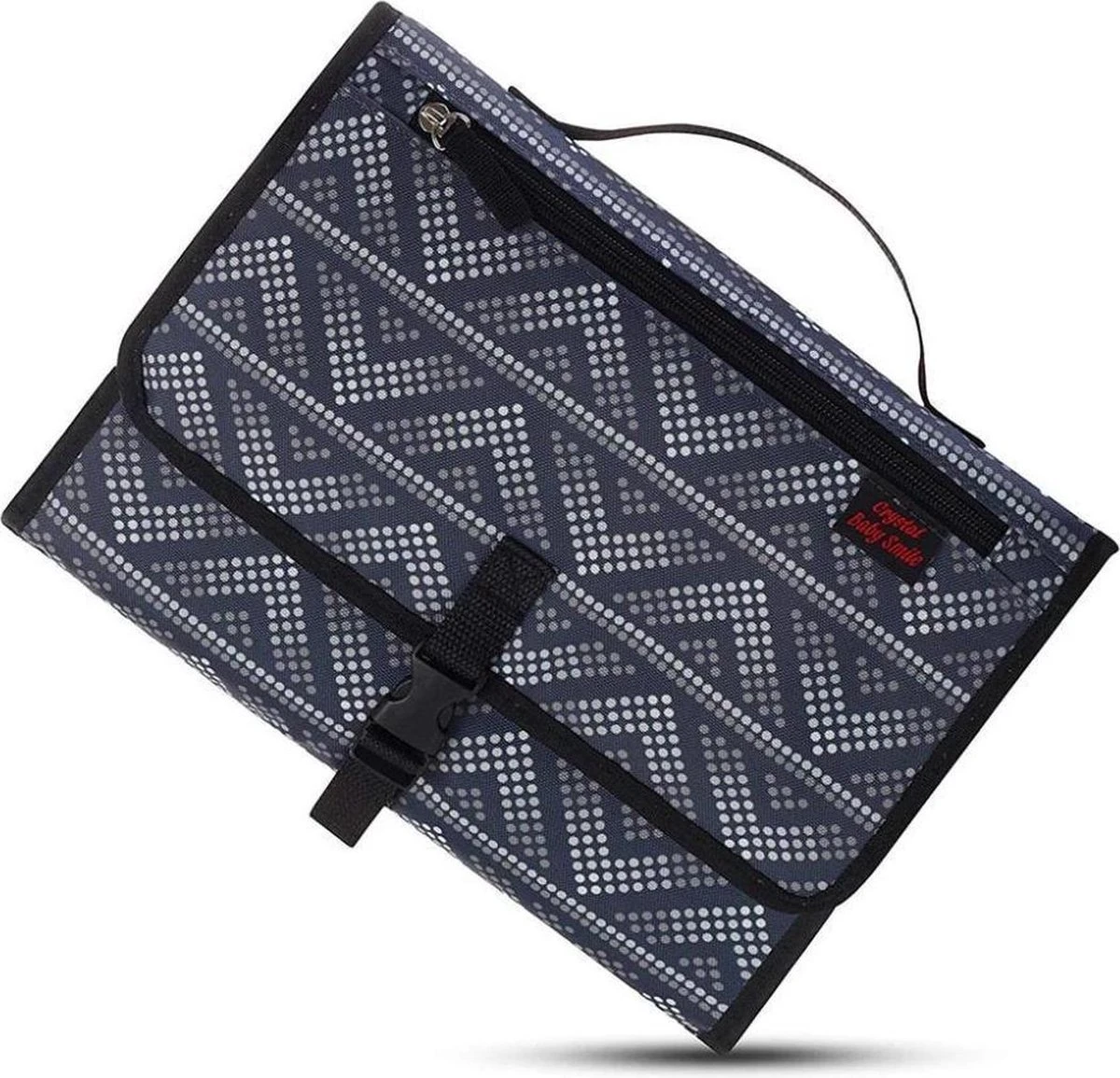 LOUZIR Baby Onderweg Verschonen -Verschoningsmatje Opvouwbaar Waterdicht Luiertas – Donker Blauw 4 LOUZIR Baby Onderweg Verschonen -Verschoningsmatje Opvouwbaar Waterdicht Luiertas – Donker Blauw - Afbeelding 2