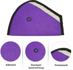 Doodadeals® Autogordel Beschermer - Paars - Gordelhoes Kinderen - Autogordel Beschermers Kind - Gordelbeschermer Auto -Kinderwagen- En Accessoirewinkel 1200x1155 4