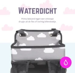 Casteleyn - Luier Organizer - Luiertas - Commodemandjes - Luierzak - Extra Ruim - Verstelbaar - Waterdicht - Wolkjes -Kinderwagen- En Accessoirewinkel 1200x1162 2