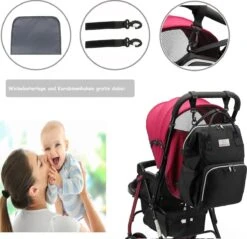 Massi Miliano Luiertas Unisex Zwart (M-22003-6) -Kinderwagen- En Accessoirewinkel 1200x1163 5