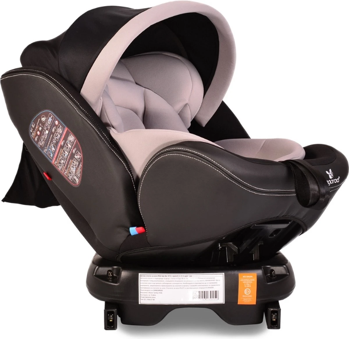 Cangaroo Pilot Black Leather SPS Isofix 360° 0-36 Kg Autostoel Met Zonnekap 5 Cangaroo Pilot Black Leather SPS Isofix 360° 0-36 Kg Autostoel Met Zonnekap - Afbeelding 3