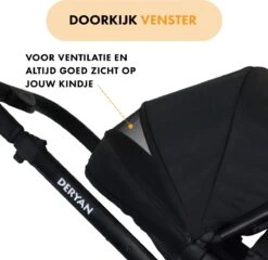 Deryan Evy Kinderwagen - Duo Kinderwagen - Uitbreidbaar - Inclusief Reiswieg - Zwart 23 Deryan Evy Kinderwagen - Duo Kinderwagen - Uitbreidbaar - Inclusief Reiswieg - Zwart -Kinderwagen- En Accessoirewinkel 1200x1164 9