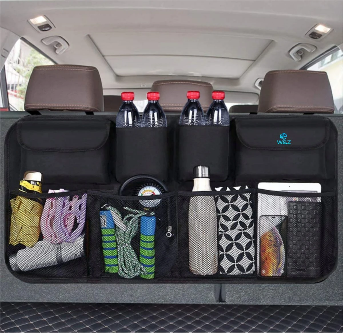 W&Z® Auto Organizer - Autostoel Organizer - Kofferbak Organizer - Zwart 3 W&Z® Auto Organizer - Autostoel Organizer - Kofferbak Organizer - Zwart