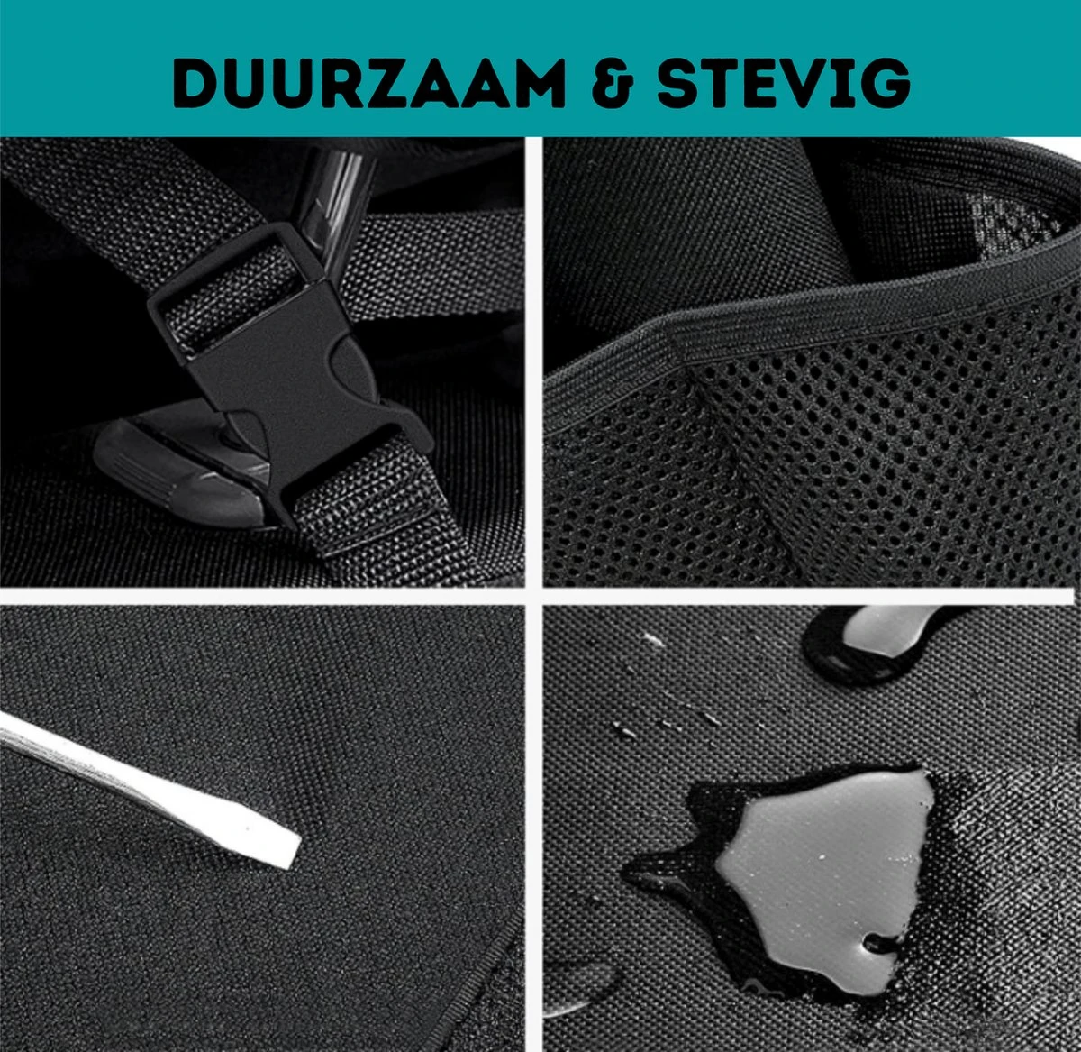 W&Z® Auto Organizer - Autostoel Organizer - Kofferbak Organizer - Zwart 6 W&Z® Auto Organizer - Autostoel Organizer - Kofferbak Organizer - Zwart - Afbeelding 4