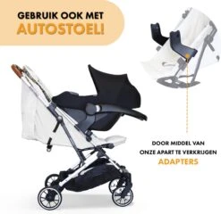 Deryan Luxe Rolo Luxe Lichtgewicht Buggy - Zoo Creme -Kinderwagen- En Accessoirewinkel 1200x1167 5