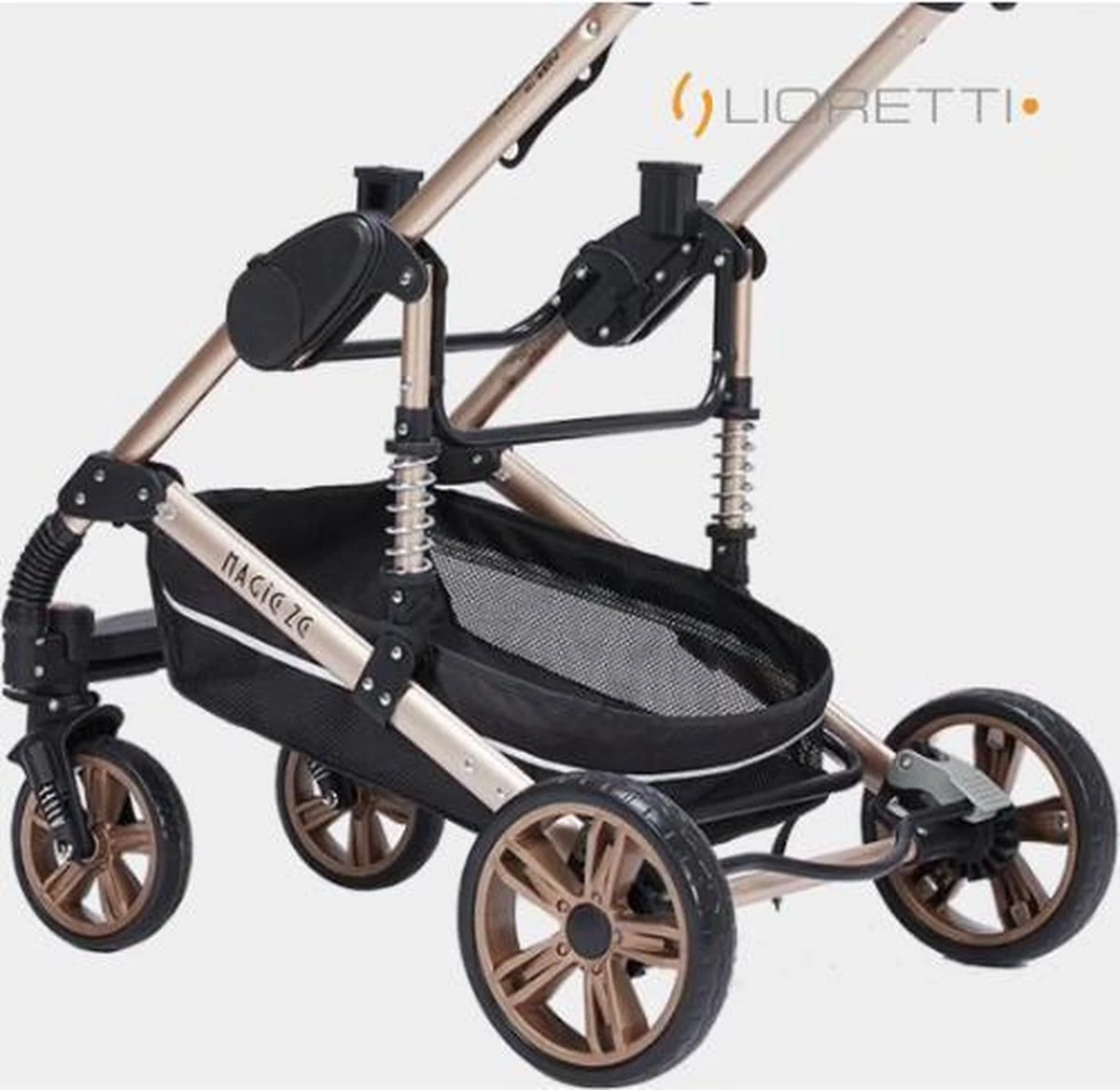 Merkloos Lioretti® Luxe Baby Buggy 3 In 1 | Baby Wagen | Kinderwagen Met Stoel En Wieg | Inklapbaar | Hoge Kwaliteit | Combi | Zwart 12 Merkloos Lioretti® Luxe Baby Buggy 3 In 1 | Baby Wagen | Kinderwagen Met Stoel En Wieg | Inklapbaar | Hoge Kwaliteit | Combi | Zwart - Afbeelding 10