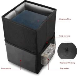 Merkloos Auto Afvalbak - Auto Accessories - Prullenbak Auto - Lekvrije Auto Vuilniszak Met Opbergzakken Multifunctioneel -Kinderwagen- En Accessoirewinkel 1200x1175 1