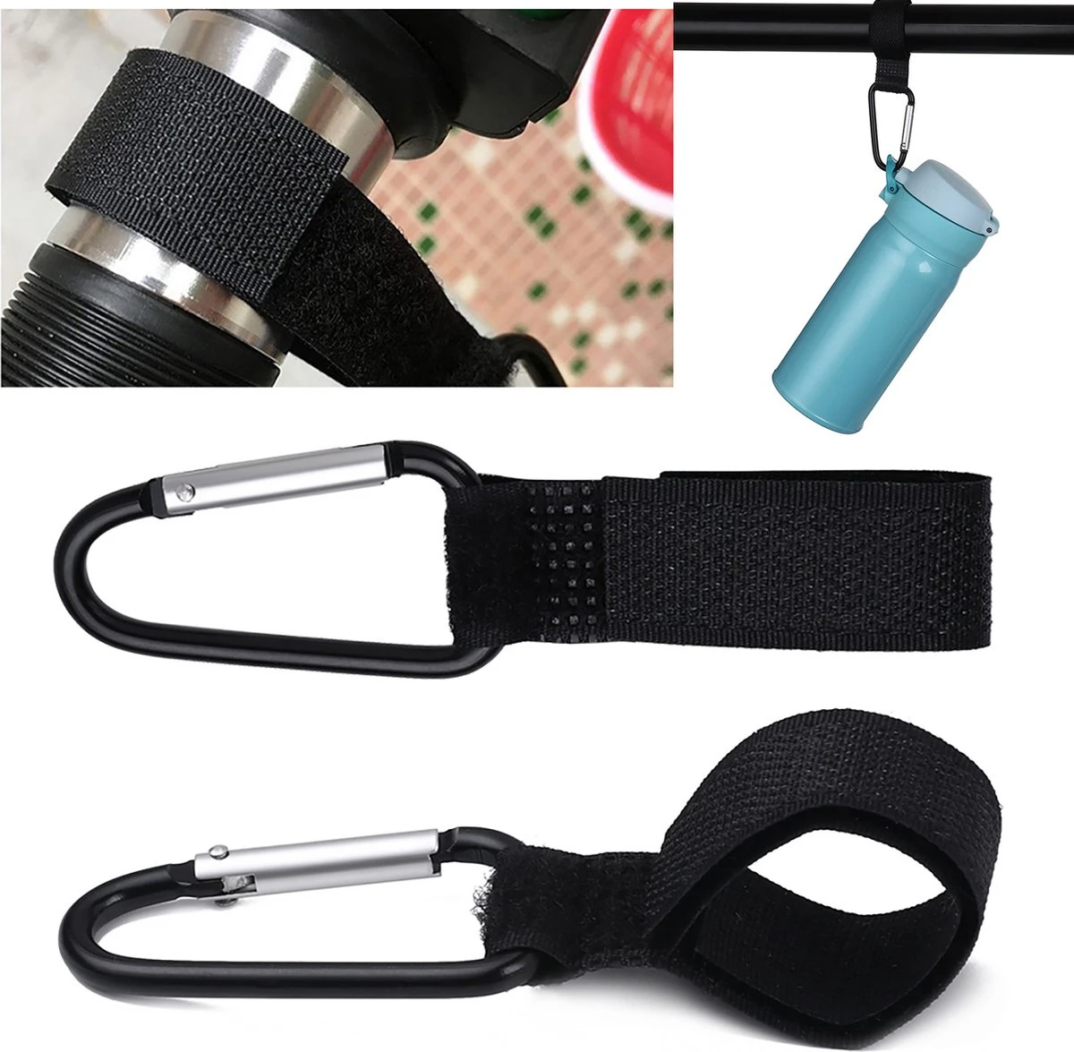 Merkloos Kinderwagen Haak - Tassenhaak - Boodschappenhaak - 2 Stuks - Zwart - Universele Haak - Buggyhaak - Kinderwagenhaak - Luiertashaak - Luiertas Haak 3 Merkloos Kinderwagen Haak - Tassenhaak - Boodschappenhaak - 2 Stuks - Zwart - Universele Haak - Buggyhaak - Kinderwagenhaak - Luiertashaak - Luiertas Haak