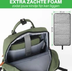 Brisby Slijtvaste Luiertas – Verzorgingstas – Met Buggymontage - Groen -Kinderwagen- En Accessoirewinkel 1200x1179