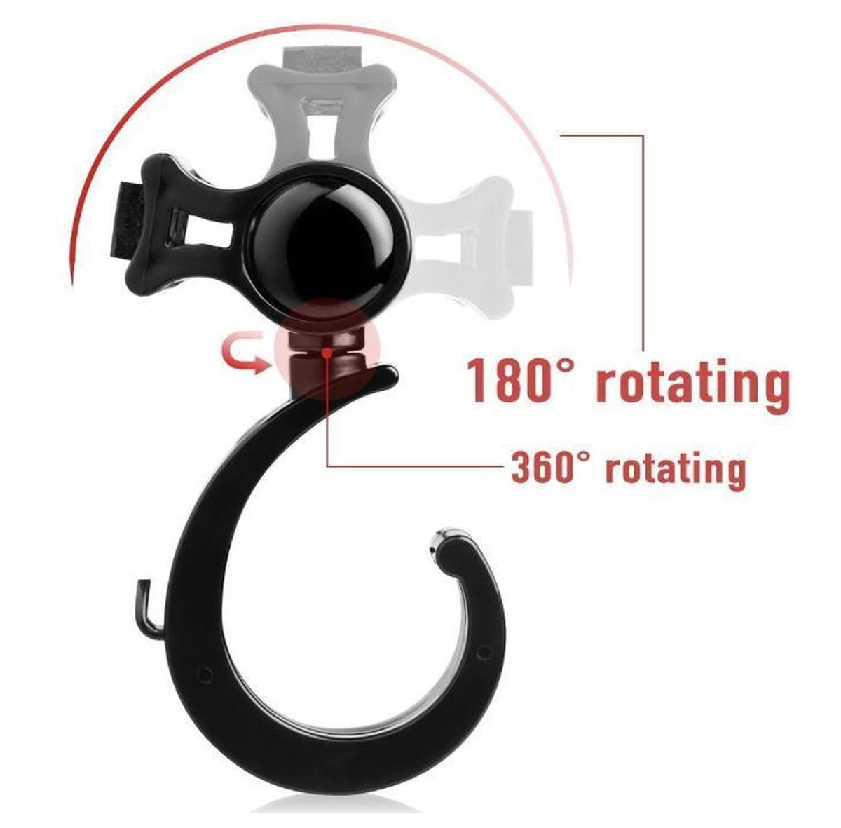 Kinderwagen Tassenhaakjes - Buggy Haakjes - Babywagen - Haakjes Voor Tassen - Set Van 2 - Rheme 6 Kinderwagen Tassenhaakjes - Buggy Haakjes - Babywagen - Haakjes Voor Tassen - Set Van 2 - Rheme - Afbeelding 4