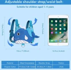 Veiligheidstuigje, Rugzakje. Veiligheidslijn Voor Kinderen, Polsband En Riem. Voorkomt Verdwalen Of Weglopen Van Uw Kind. -Kinderwagen- En Accessoirewinkel 1200x1188 12