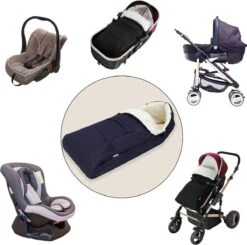 Monzana Voetenzak - Voor Kinderwagen Of Stoeltje - 93x56cm Donkerblauw -Kinderwagen- En Accessoirewinkel 1200x1188 9