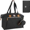 Brisby Slijtvaste Luiertas - Verzorgingstas Groot -Zwart - Inclusief Verschoonmatje - Isoleervakken - Fopspeen Houder - Makkelijk Te Bevestigen Aan De Kinderwagen -Kinderwagen- En Accessoirewinkel 1200x1192 10