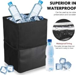 Merkloos Auto Afvalbak - Auto Accessories - Prullenbak Auto - Lekvrije Auto Vuilniszak Met Opbergzakken Multifunctioneel -Kinderwagen- En Accessoirewinkel 1200x1192 3