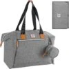 Brisby Slijtvaste Luiertas - Verzorgingstas Groot - Grijs - Inclusief Verschoonmatje - Isoleervakken - Fopspeen Houder - Makkelijk Te Bevestigen Aan De Kinderwagen -Kinderwagen- En Accessoirewinkel 1200x1192 9