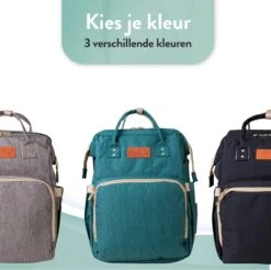 Luiertas Rugzak - Monx Luiertas Verzorgingstas Met Uitklapbaar Babybedje - Overzichtelijke Luierrugzak Extra Buggy En Kinderwagen Haken Inclusief Geïsoleerde Flessenhouder - Groen -Kinderwagen- En Accessoirewinkel 1200x1194 5