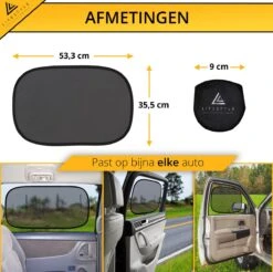 Lifestyle Living Zonnescherm Auto Zijruit – Zonwering Voor Baby En Kind – Zonder Zuignappen – UV Protectie – 2 Stuks – 51 X 31CM – Statisch - Zelfklevend 30 Lifestyle Living Zonnescherm Auto Zijruit – Zonwering Voor Baby En Kind – Zonder Zuignappen – UV Protectie – 2 Stuks – 51 X 31CM – Statisch - Zelfklevend -Kinderwagen- En Accessoirewinkel 1200x1195 11