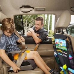 Merkloos Autostoel Organizer + Opvouwbare Mini Prullenbak Bundel - Musthave Voor Uw Autovakantie! - IPad/Tablet Houder - Opvouwbaar - Inklapbaar - Rugleuning - Auto Opbergsysteem - Kinderen - Waterafstotend - Prullenmand - Licht - Opberg - Universeel - Handig -Kinderwagen- En Accessoirewinkel 1200x1196 4