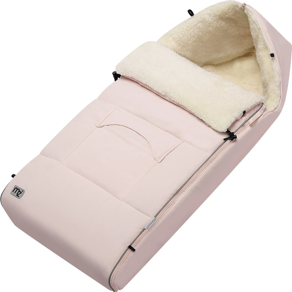 Monzana Voetenzak - Voor Kinderwagen Of Stoeltje - 93x56cm Lichtroze 3 Monzana Voetenzak - Voor Kinderwagen Of Stoeltje - 93x56cm Lichtroze