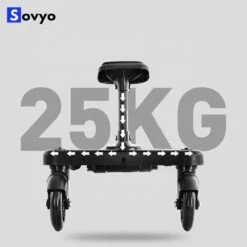 Merkloos Meerijdplankje Universeel Buggy/Kinderwagen - Kinderwagen Accessoire Met Afneembaar Zitje Van Hoogwaardige Kwaliteit - Verstelbaar Meerijdplankje -Kinderwagen- En Accessoirewinkel 1200x1198 4