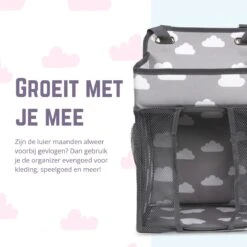 Casteleyn - Luier Organizer - Luiertas - Commodemandjes - Luierzak - Extra Ruim - Verstelbaar - Waterdicht - Wolkjes -Kinderwagen- En Accessoirewinkel 1200x1200 1033