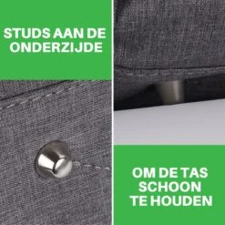 Brisby Slijtvaste Luiertas - Verzorgingstas Groot - Grijs - Inclusief Verschoonmatje - Isoleervakken - Fopspeen Houder - Makkelijk Te Bevestigen Aan De Kinderwagen -Kinderwagen- En Accessoirewinkel 1200x1200 1221